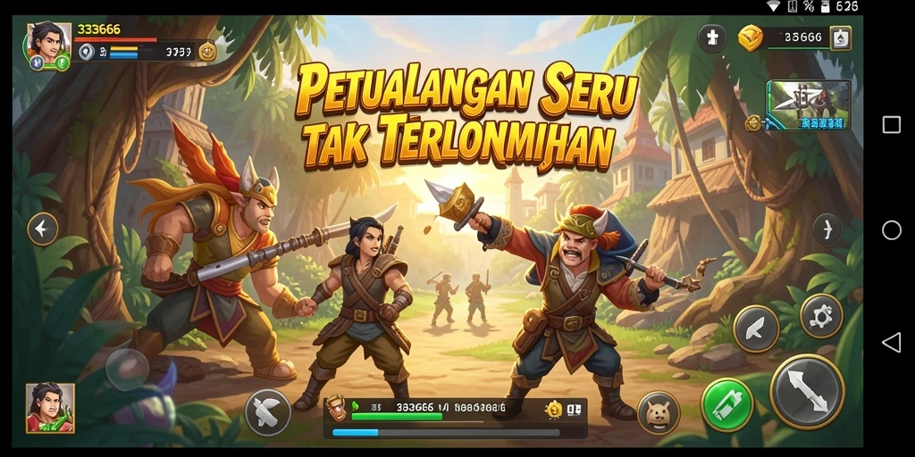 Gameplay petualangan seru di 333666 yang memikat.