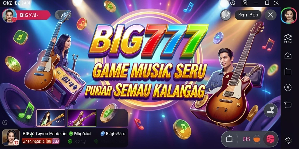 Tampilan gameplay <strong>BIG777</strong> yang seru dengan musik yang menghibur.