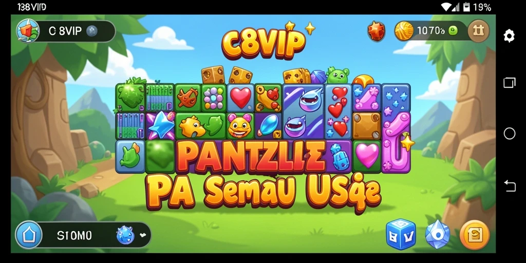 Tampilan gameplay C8VIP yang menarik dan penuh tantangan puzzle.