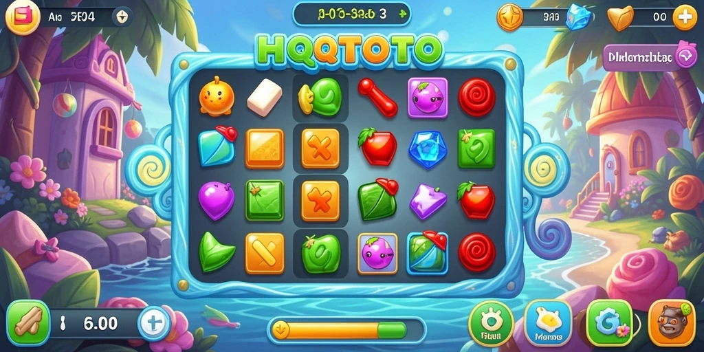 Tampilan gameplay HQTOTO yang seru dan penuh warna.