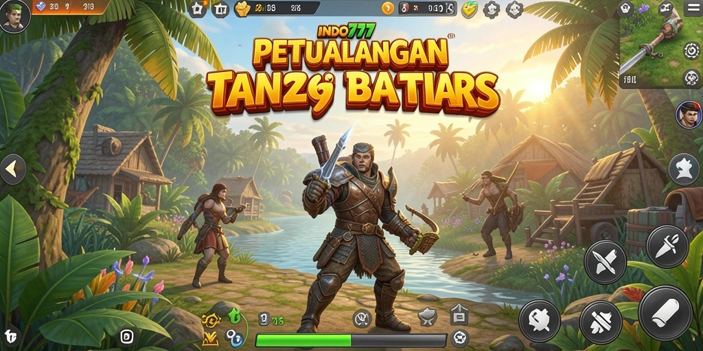 Tampilan gameplay mendebarkan di dunia terbuka INDO777.