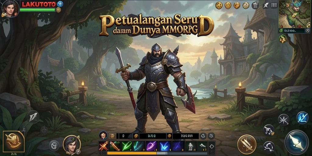 Tampilan gameplay menarik dari LAKUTOTO dalam aksi MMORPG.