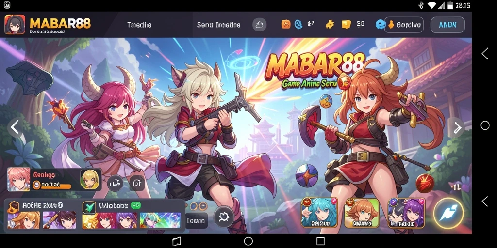 Screenshot MABAR88 menampilkan aksi seru dalam pertempuran anime.