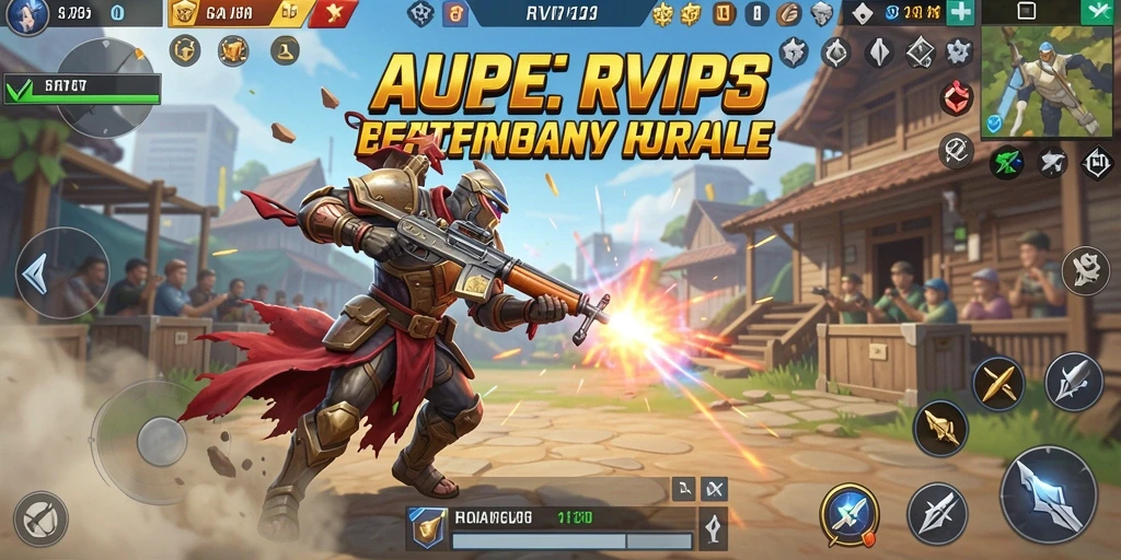 Gameplay menegangkan dalam pertarungan Battle Royale di RVIP3.